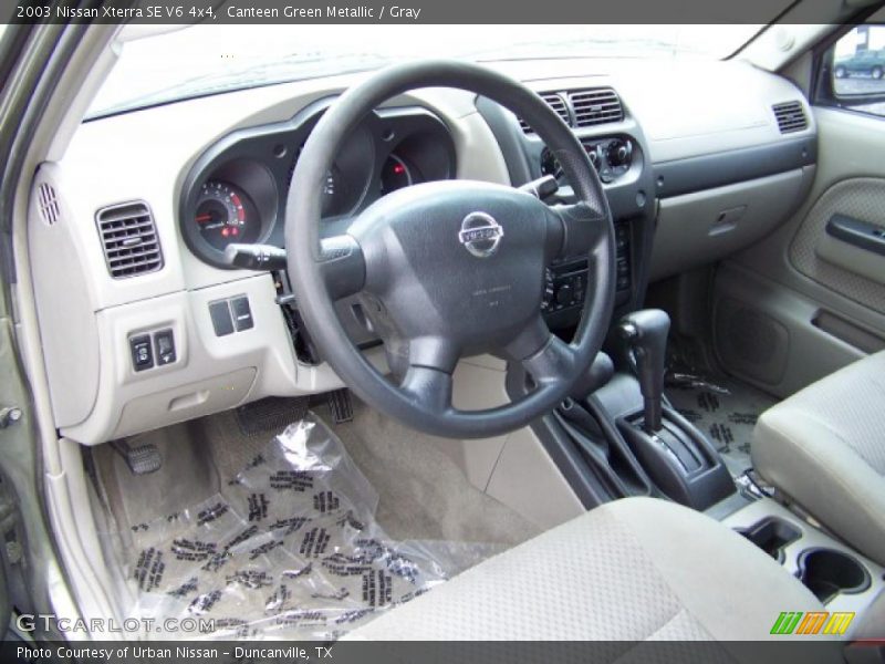 Canteen Green Metallic / Gray 2003 Nissan Xterra SE V6 4x4