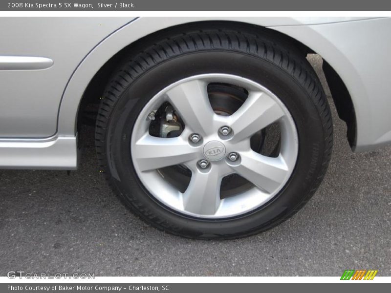 Silver / Black 2008 Kia Spectra 5 SX Wagon