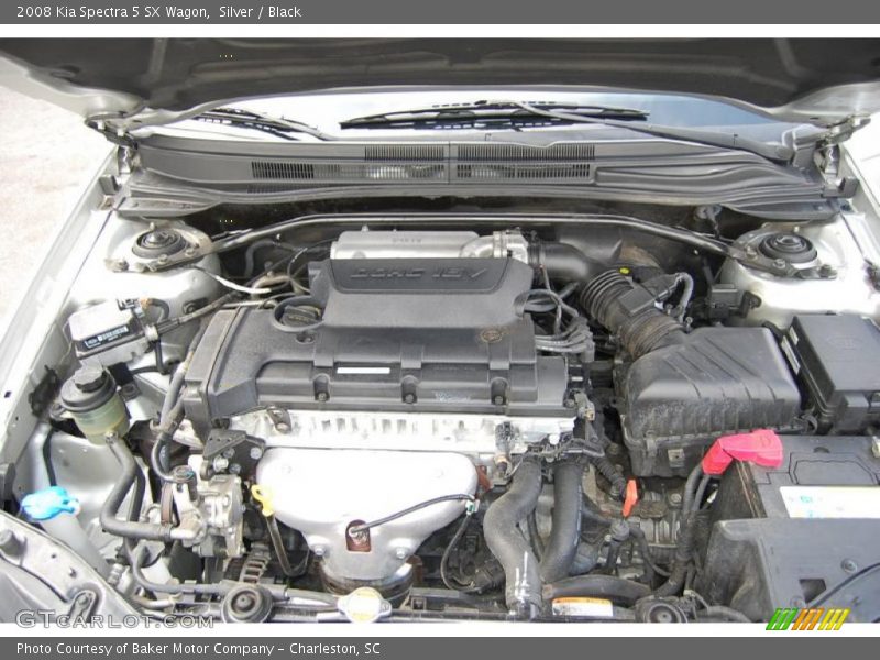 Silver / Black 2008 Kia Spectra 5 SX Wagon