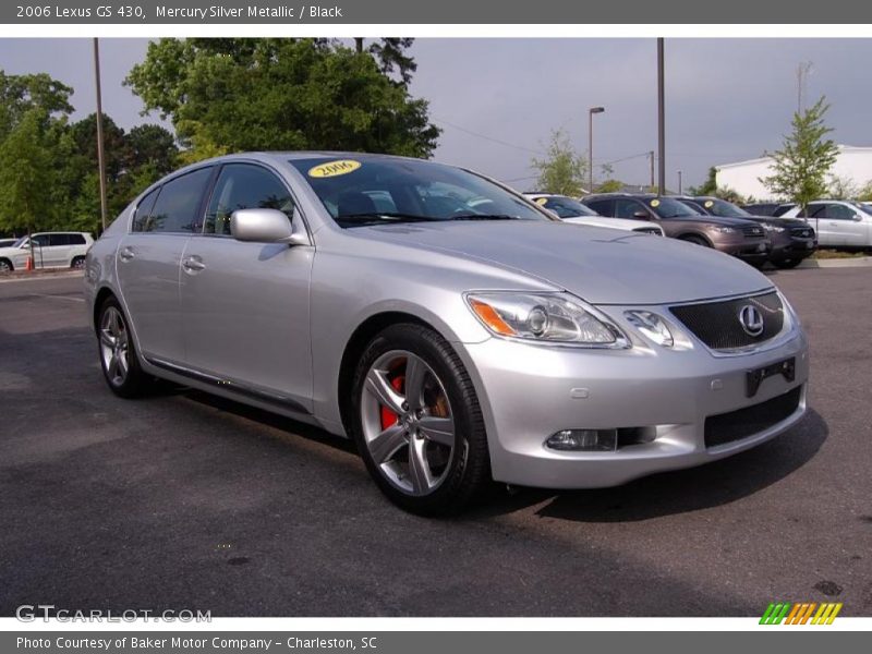 Mercury Silver Metallic / Black 2006 Lexus GS 430