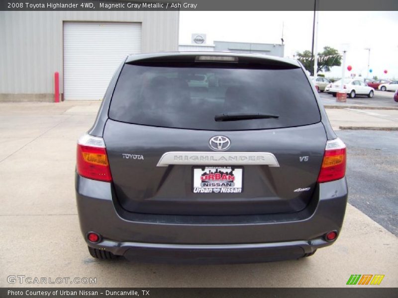 Magnetic Gray Metallic / Ash Gray 2008 Toyota Highlander 4WD