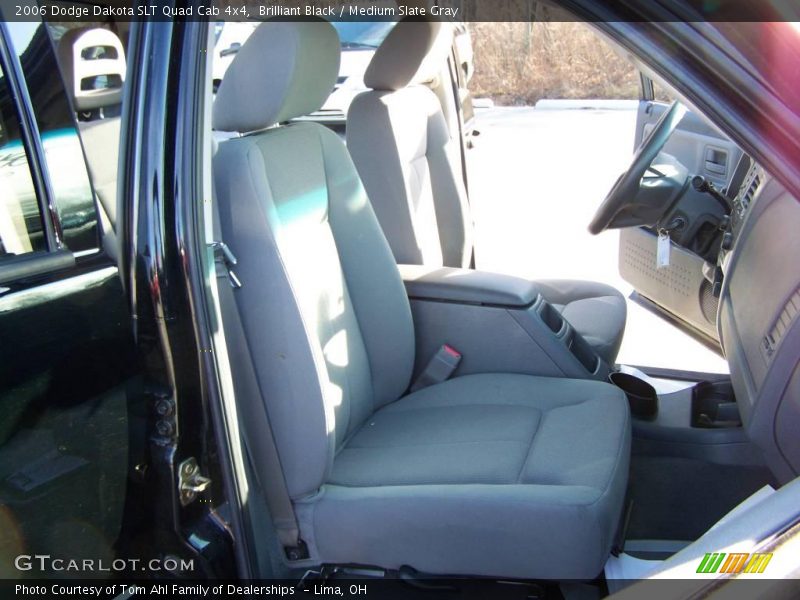 Brilliant Black / Medium Slate Gray 2006 Dodge Dakota SLT Quad Cab 4x4