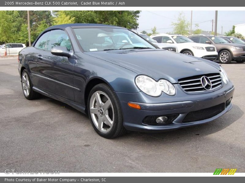 Cadet Blue Metallic / Ash 2005 Mercedes-Benz CLK 500 Cabriolet