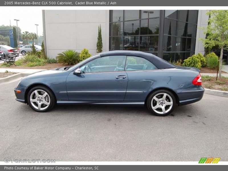 Cadet Blue Metallic / Ash 2005 Mercedes-Benz CLK 500 Cabriolet