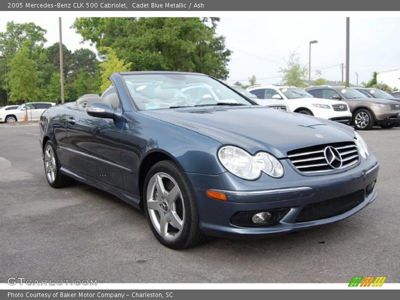 Cadet Blue Metallic / Ash 2005 Mercedes-Benz CLK 500 Cabriolet