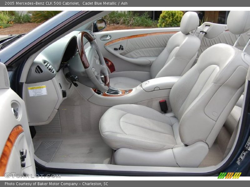 Cadet Blue Metallic / Ash 2005 Mercedes-Benz CLK 500 Cabriolet
