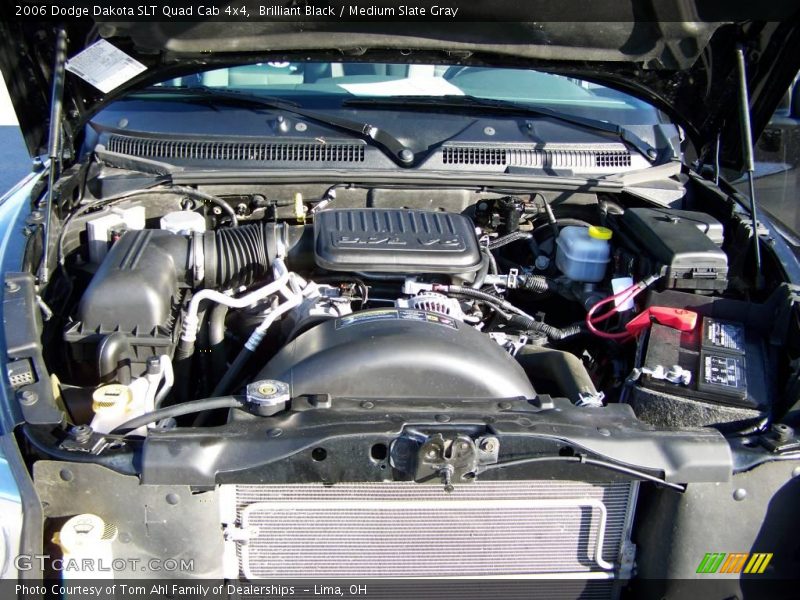 Brilliant Black / Medium Slate Gray 2006 Dodge Dakota SLT Quad Cab 4x4