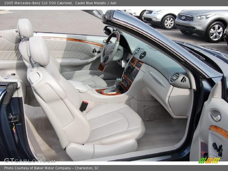 Cadet Blue Metallic / Ash 2005 Mercedes-Benz CLK 500 Cabriolet
