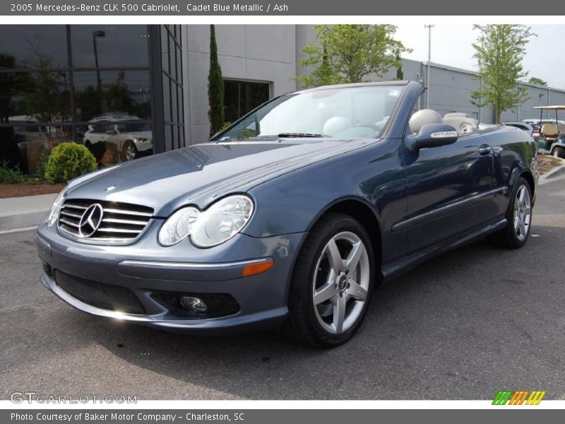 Cadet Blue Metallic / Ash 2005 Mercedes-Benz CLK 500 Cabriolet