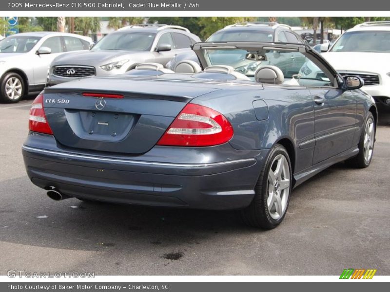 Cadet Blue Metallic / Ash 2005 Mercedes-Benz CLK 500 Cabriolet