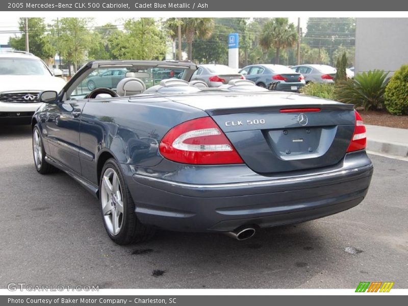 Cadet Blue Metallic / Ash 2005 Mercedes-Benz CLK 500 Cabriolet