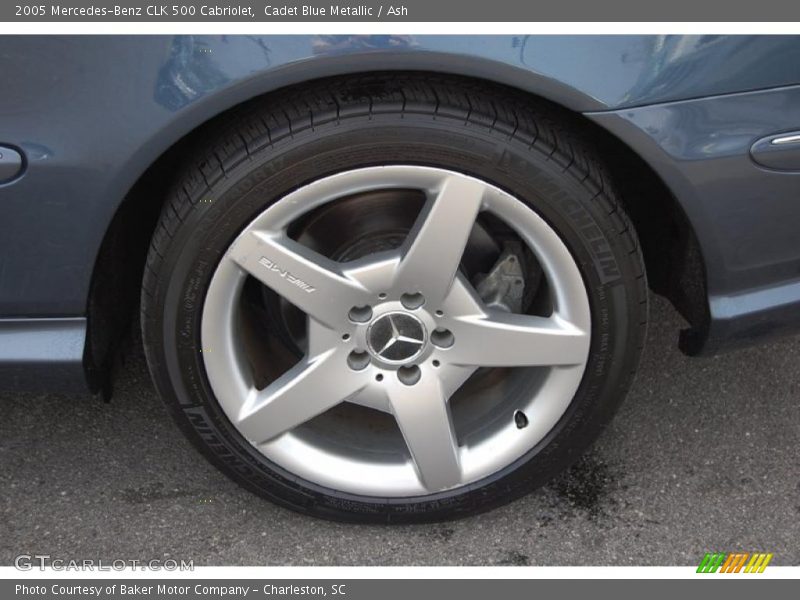 Cadet Blue Metallic / Ash 2005 Mercedes-Benz CLK 500 Cabriolet