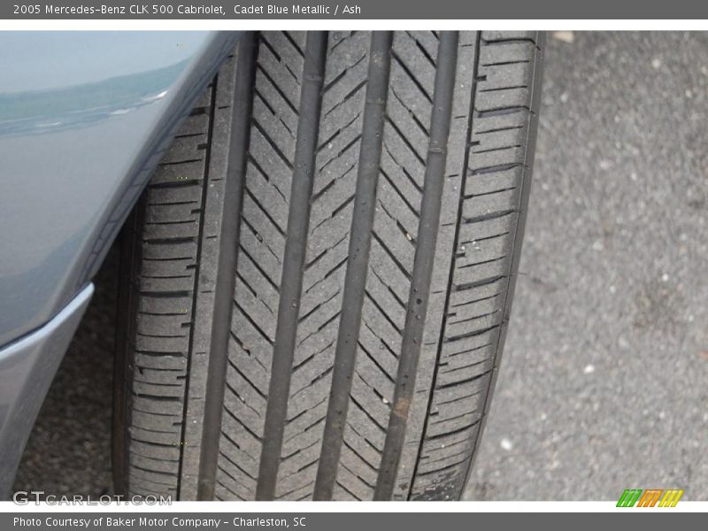 Cadet Blue Metallic / Ash 2005 Mercedes-Benz CLK 500 Cabriolet