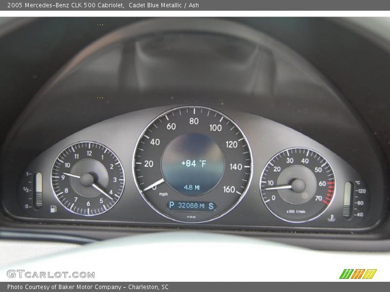 Cadet Blue Metallic / Ash 2005 Mercedes-Benz CLK 500 Cabriolet