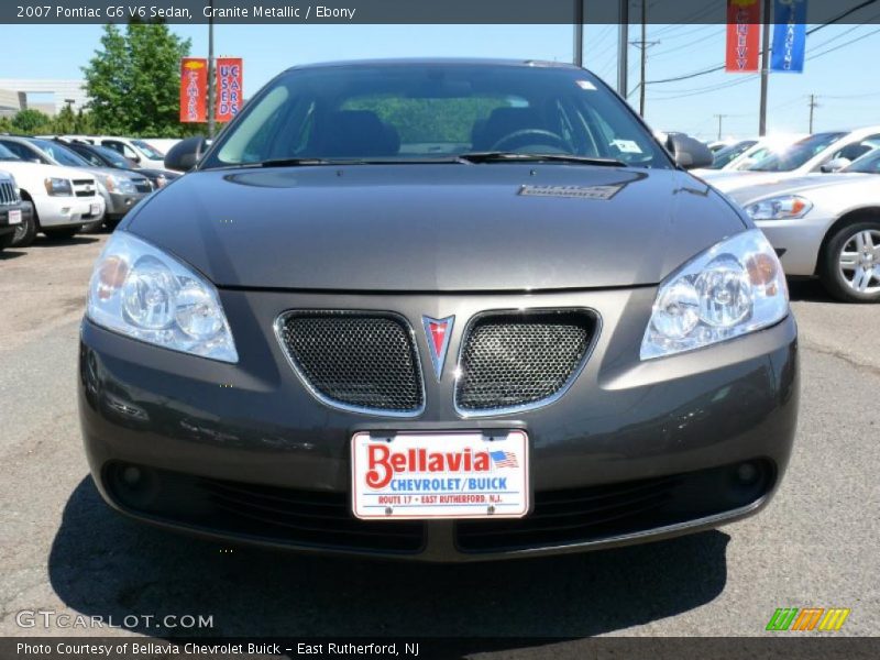 Granite Metallic / Ebony 2007 Pontiac G6 V6 Sedan