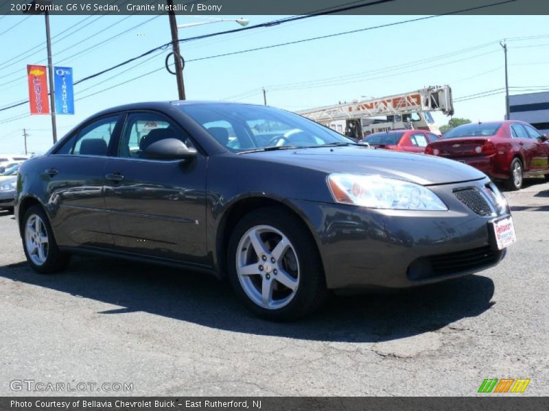 Granite Metallic / Ebony 2007 Pontiac G6 V6 Sedan