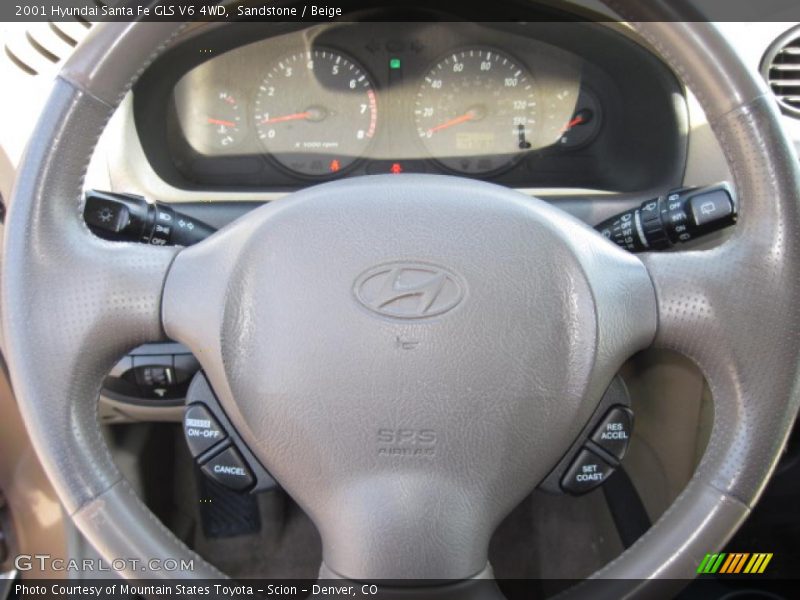 Sandstone / Beige 2001 Hyundai Santa Fe GLS V6 4WD