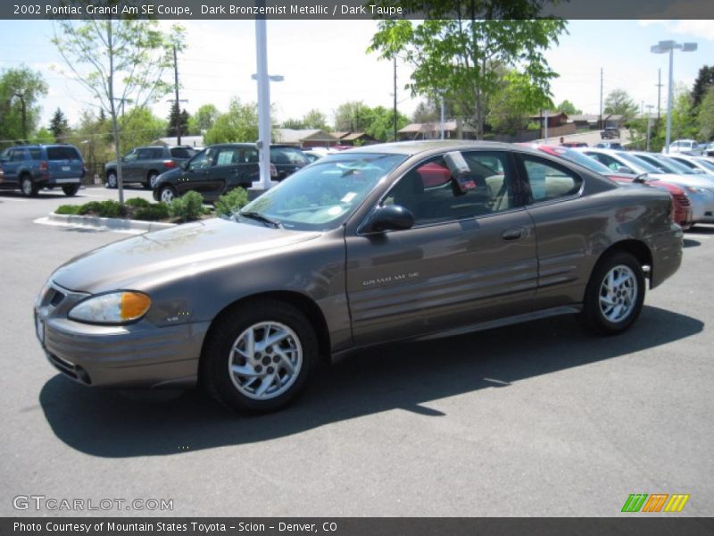 Dark Bronzemist Metallic / Dark Taupe 2002 Pontiac Grand Am SE Coupe