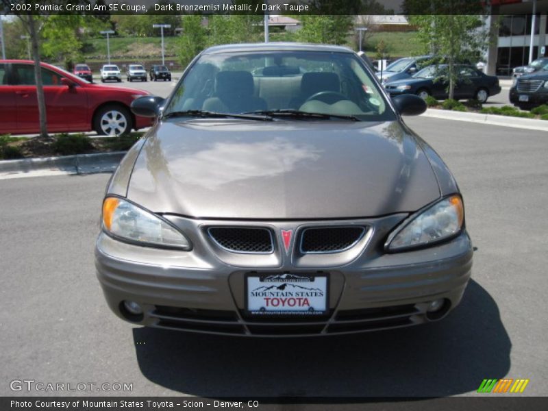 Dark Bronzemist Metallic / Dark Taupe 2002 Pontiac Grand Am SE Coupe