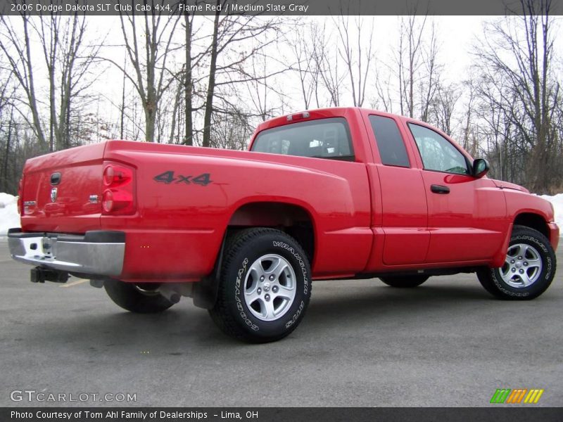 Flame Red / Medium Slate Gray 2006 Dodge Dakota SLT Club Cab 4x4