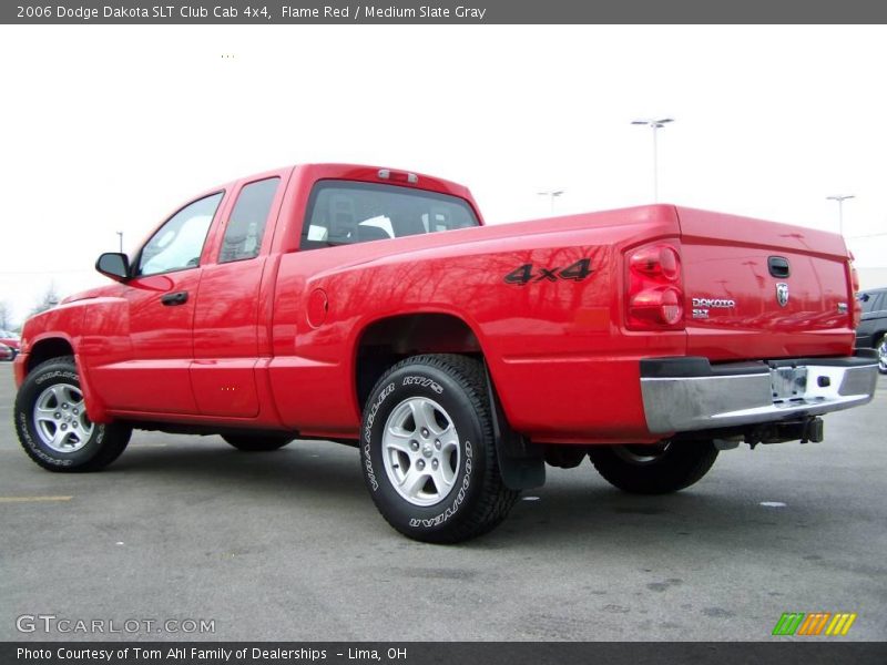 Flame Red / Medium Slate Gray 2006 Dodge Dakota SLT Club Cab 4x4