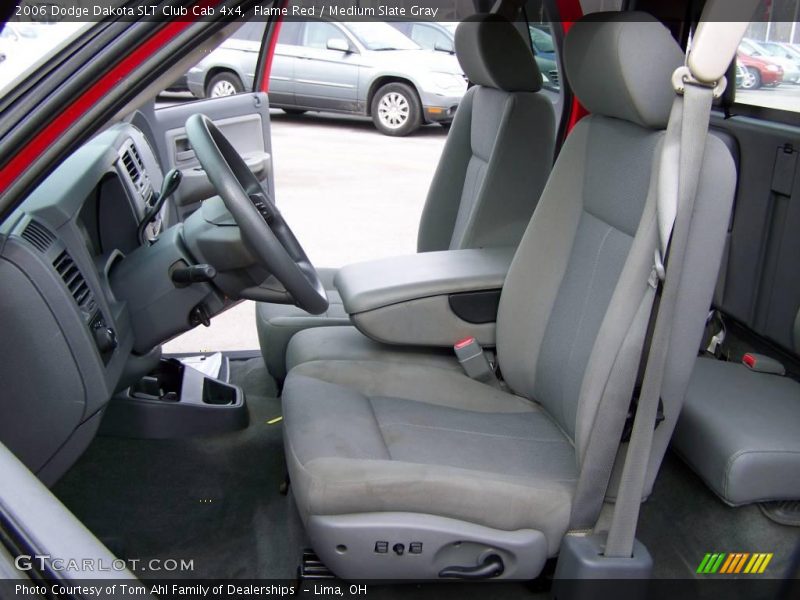 Flame Red / Medium Slate Gray 2006 Dodge Dakota SLT Club Cab 4x4