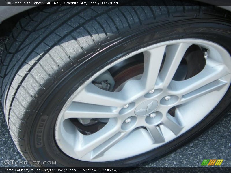 Graphite Grey Pearl / Black/Red 2005 Mitsubishi Lancer RALLIART
