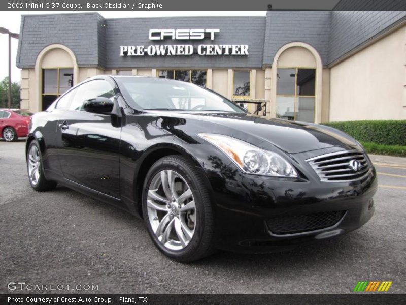 Black Obsidian / Graphite 2009 Infiniti G 37 Coupe