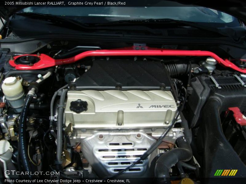 Graphite Grey Pearl / Black/Red 2005 Mitsubishi Lancer RALLIART