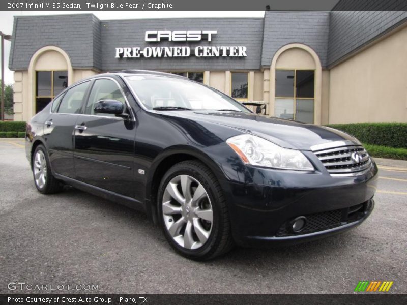 Twilight Blue Pearl / Graphite 2007 Infiniti M 35 Sedan