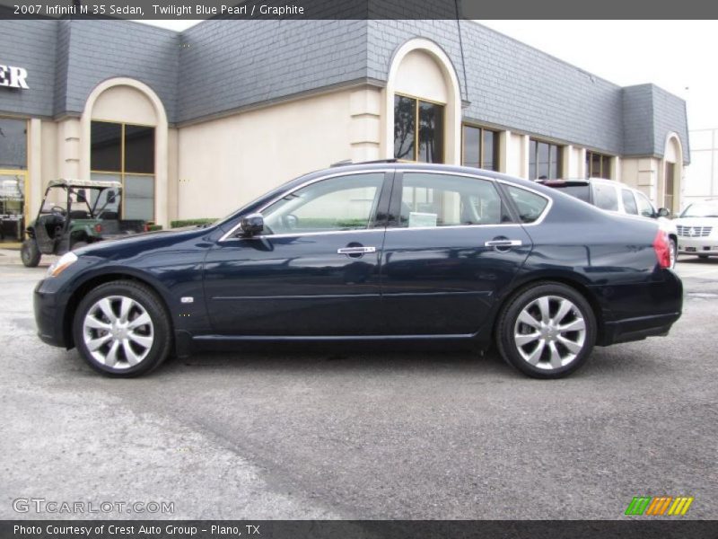 Twilight Blue Pearl / Graphite 2007 Infiniti M 35 Sedan