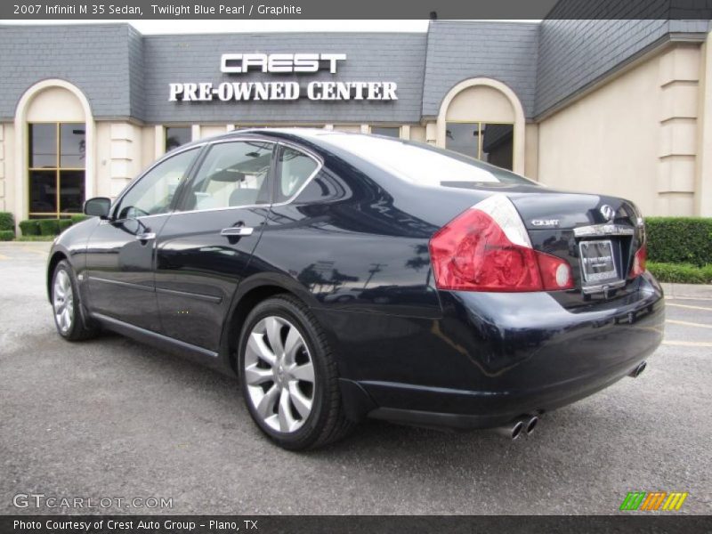 Twilight Blue Pearl / Graphite 2007 Infiniti M 35 Sedan