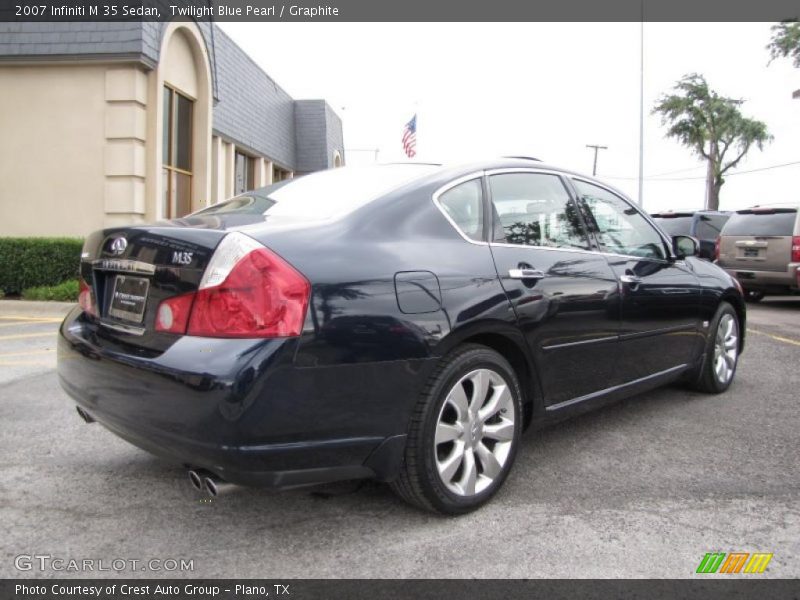 Twilight Blue Pearl / Graphite 2007 Infiniti M 35 Sedan