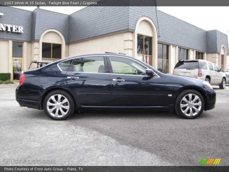 Twilight Blue Pearl / Graphite 2007 Infiniti M 35 Sedan