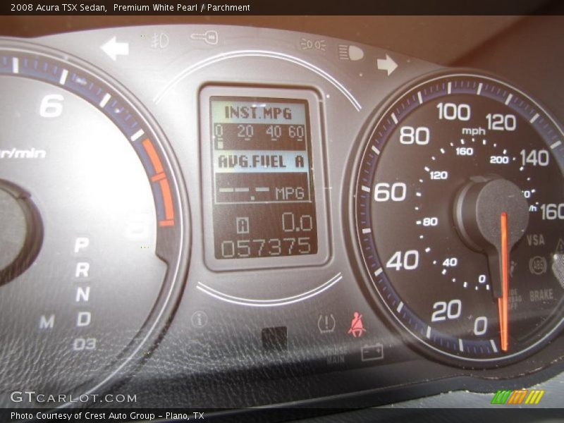 Premium White Pearl / Parchment 2008 Acura TSX Sedan