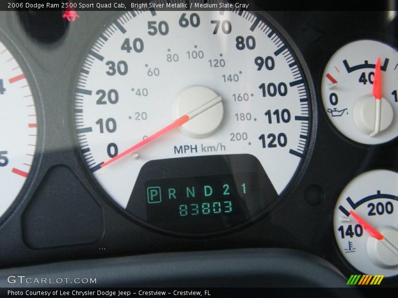 Bright Silver Metallic / Medium Slate Gray 2006 Dodge Ram 2500 Sport Quad Cab