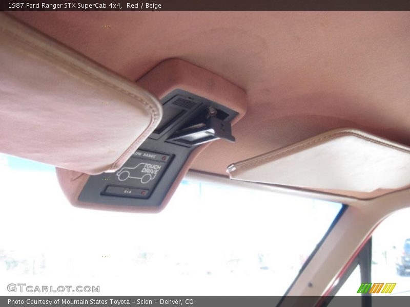 Red / Beige 1987 Ford Ranger STX SuperCab 4x4