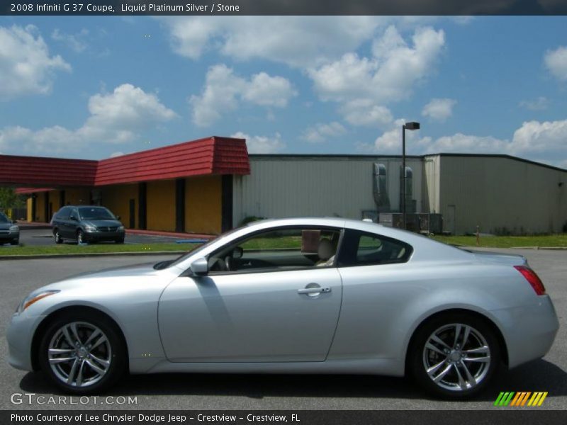 Liquid Platinum Silver / Stone 2008 Infiniti G 37 Coupe