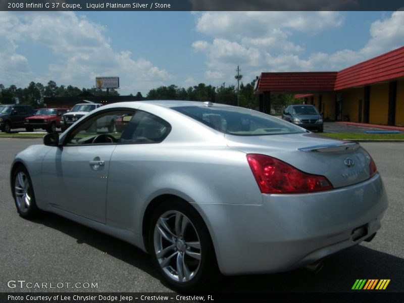 Liquid Platinum Silver / Stone 2008 Infiniti G 37 Coupe