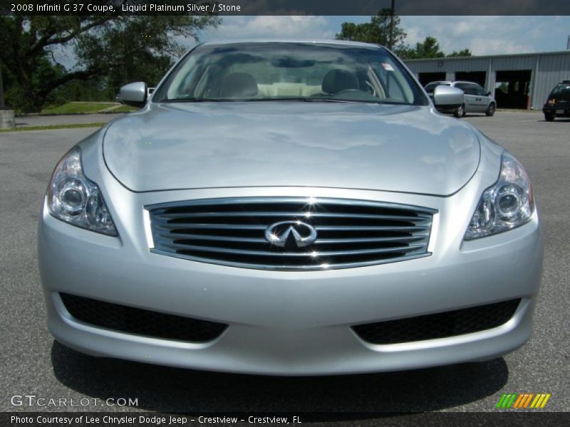 Liquid Platinum Silver / Stone 2008 Infiniti G 37 Coupe