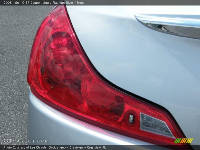 Liquid Platinum Silver / Stone 2008 Infiniti G 37 Coupe
