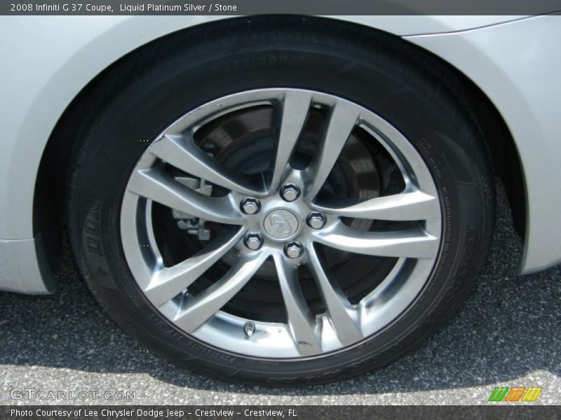 Liquid Platinum Silver / Stone 2008 Infiniti G 37 Coupe