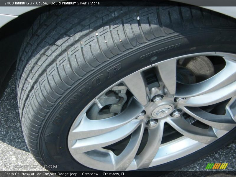 Liquid Platinum Silver / Stone 2008 Infiniti G 37 Coupe