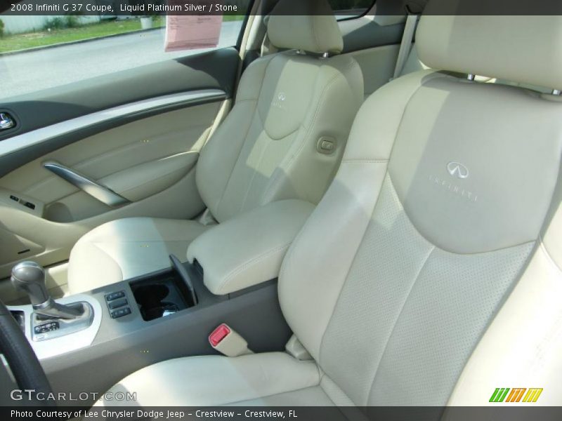 Liquid Platinum Silver / Stone 2008 Infiniti G 37 Coupe