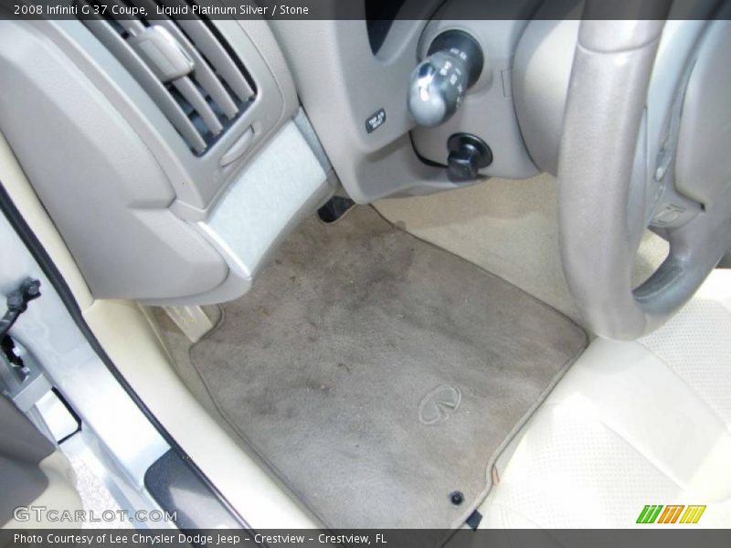 Liquid Platinum Silver / Stone 2008 Infiniti G 37 Coupe