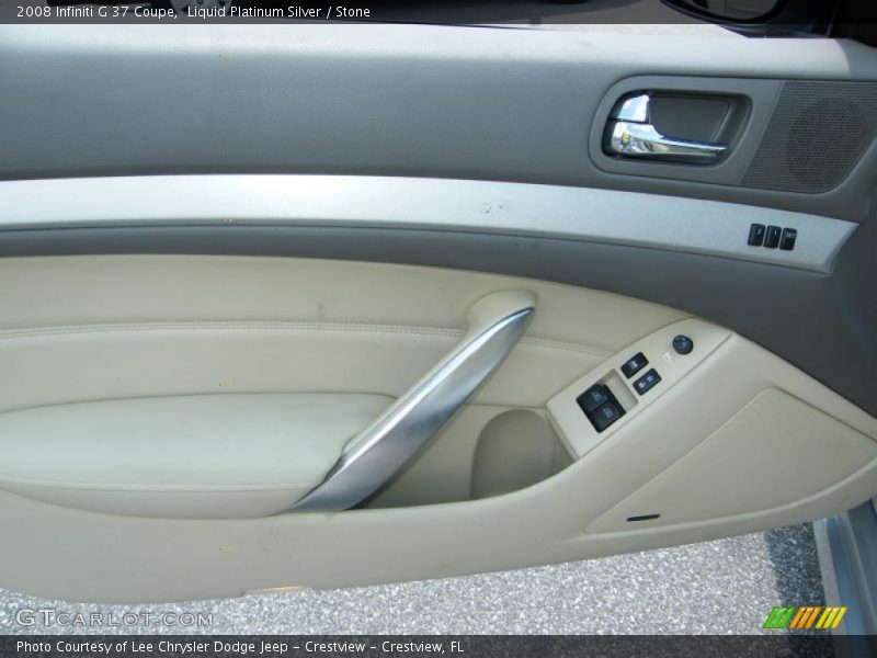 Liquid Platinum Silver / Stone 2008 Infiniti G 37 Coupe