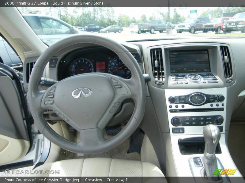 Liquid Platinum Silver / Stone 2008 Infiniti G 37 Coupe