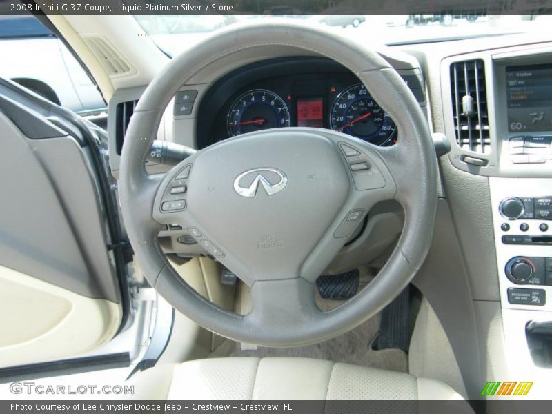 Liquid Platinum Silver / Stone 2008 Infiniti G 37 Coupe