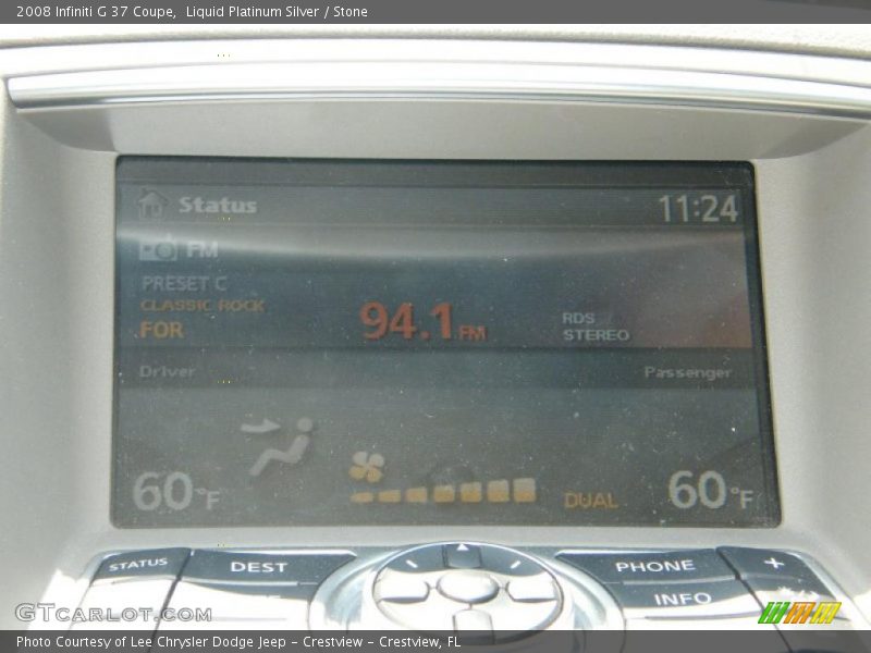 Liquid Platinum Silver / Stone 2008 Infiniti G 37 Coupe