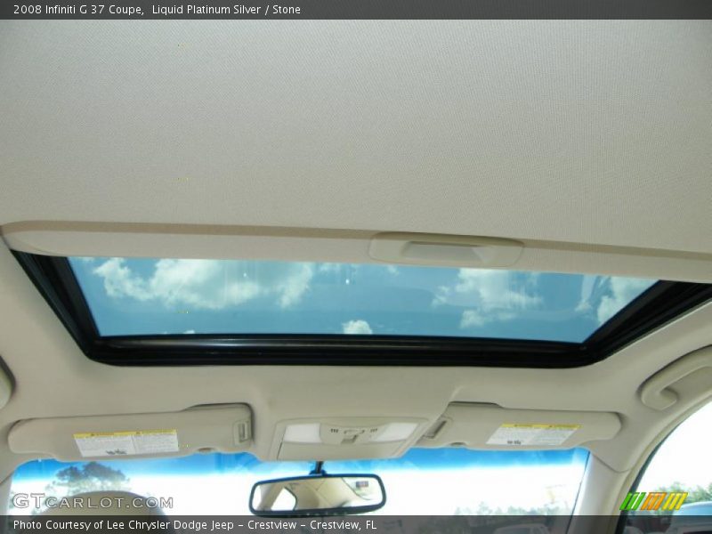 Liquid Platinum Silver / Stone 2008 Infiniti G 37 Coupe
